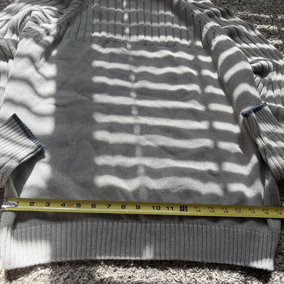 Columbia Pullover Sweater Mens L Brown Crew Neck Ribbed Knit 100% Cotton Casual - Picture 6 of 8